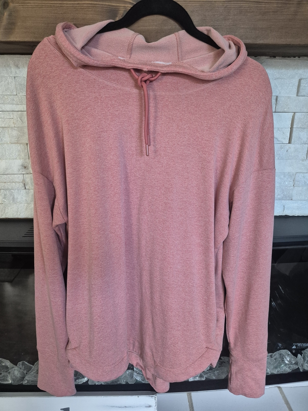 Womens DanskinPink Hooded Sweater